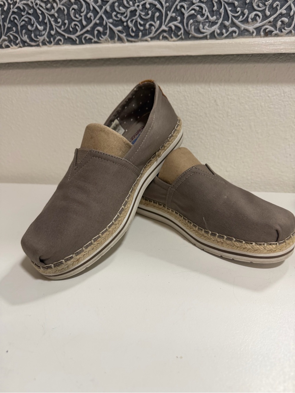 Skechers BOBS Breeze Women’s Espadrille Slip-On in Taupe and Tan